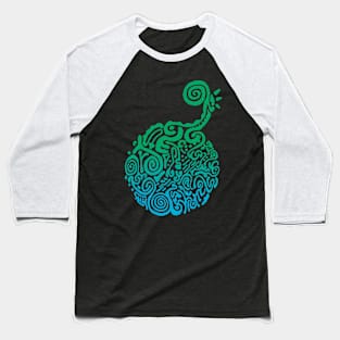 Chameleonbomb - IcyGreen Baseball T-Shirt